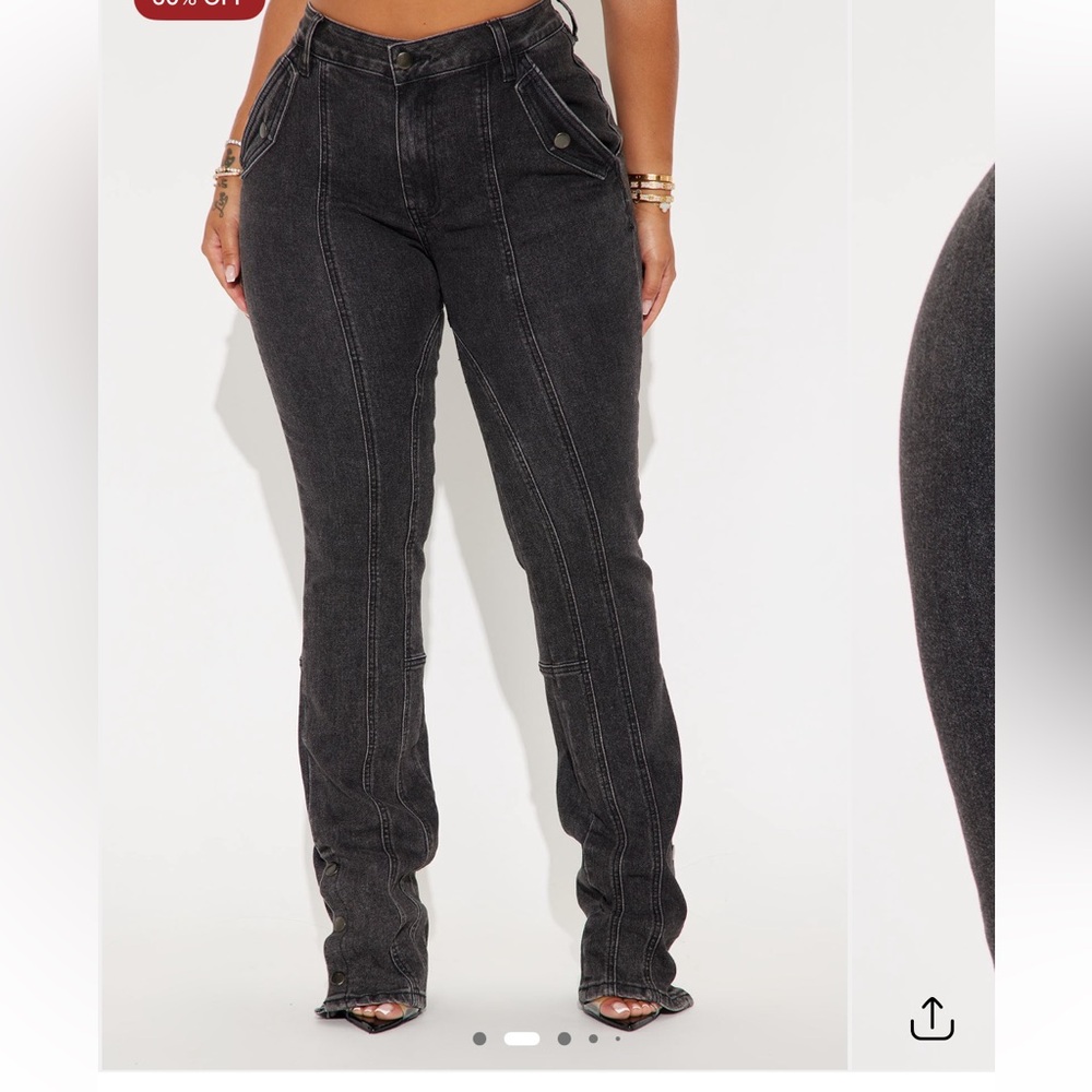 Fashion Nova High Rise Black Jeans